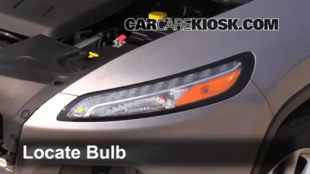 2014 Jeep Cherokee Latitude 3.2L V6 Luces Luz de marcha diurna (reemplazar foco)